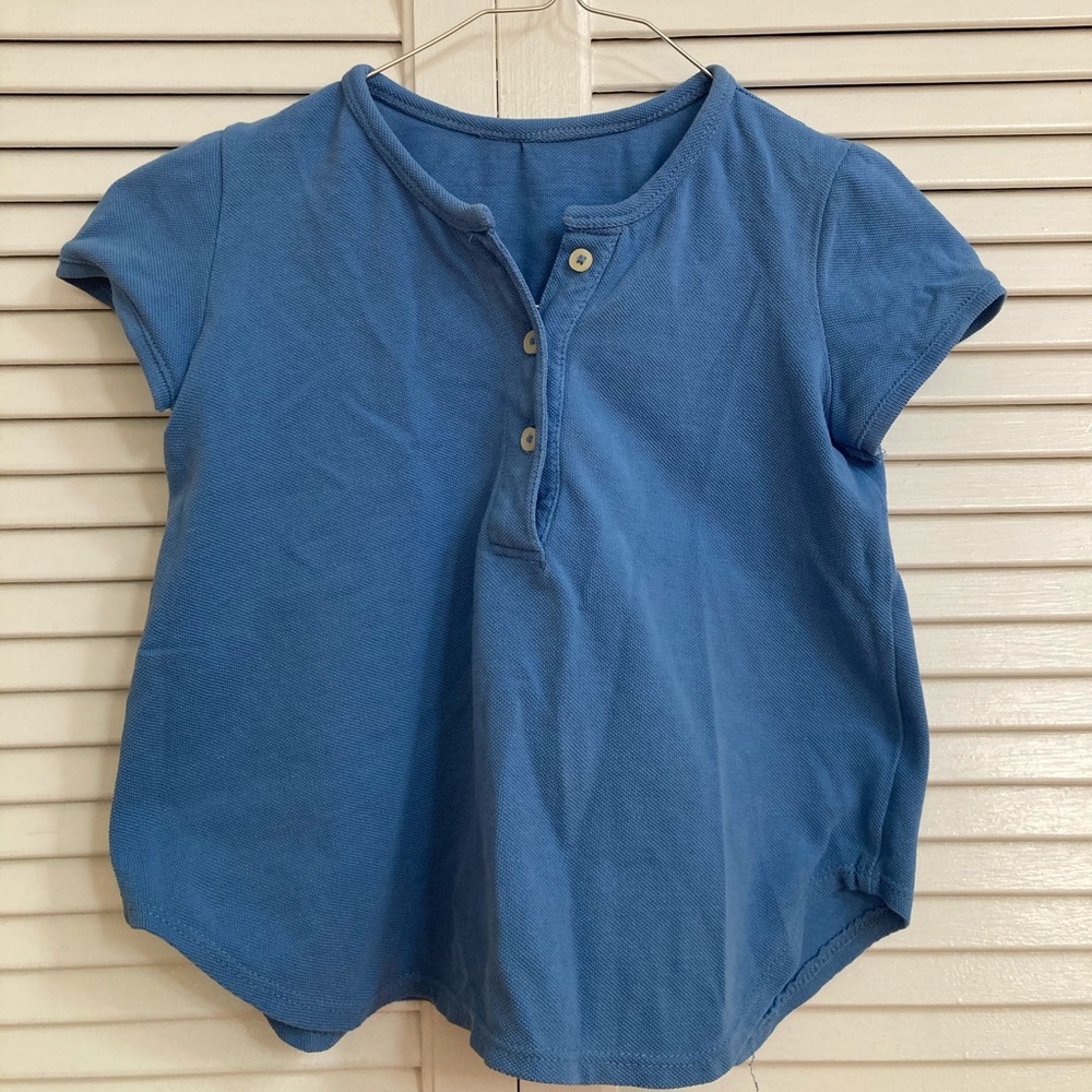 Thrifted blue crop top